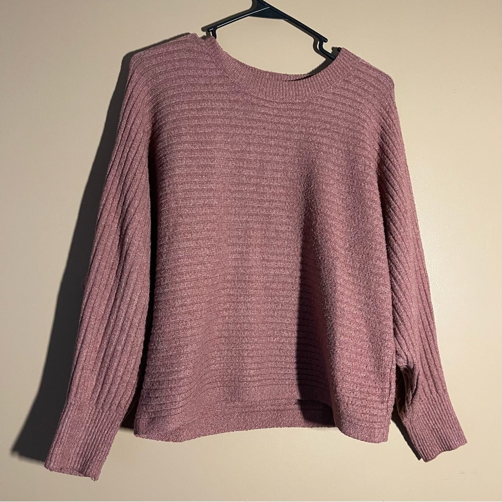 Pink Rose Dusty Pink Crew Neck Sweater Size Medium